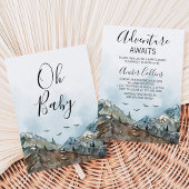 Adventure Awaits Baby Shower Einladung