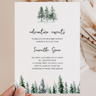 Adventure Awaits Baby Shower Einladung