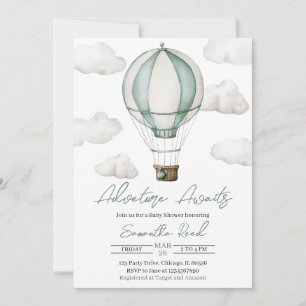 Adventure Awaits Baby Shower Einladung