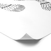 Adventure Awaits Barefoot Poster (Ecke)