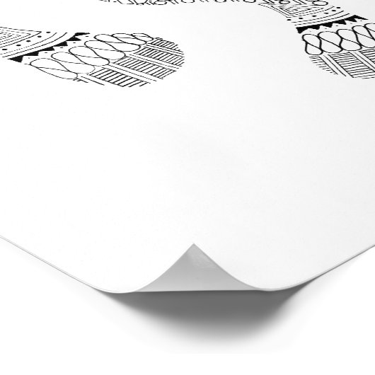 Adventure Awaits Barefoot Poster (Ecke)