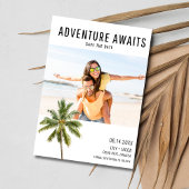 Adventure Awaits Beach Destination Foto Hochzeit Save The Date
