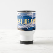 Adventure awaits Bergpanorama Thermotasse Reisebecher (Mittel)