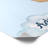 Adventure Awaits Blue Poster (Ecke)