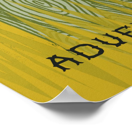 Adventure Awaits - Boys Room Art Kinder Design Poster (Ecke)