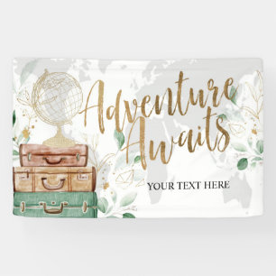Adventure Awaits, Brautparty Banner