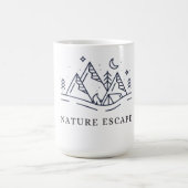 "Adventure Awaits Camping Graphic Kaffeetasse (Mittel)