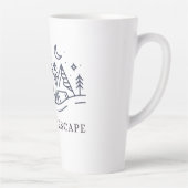 "Adventure Awaits Camping Graphic Milchtasse (Rechts)