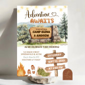 adventure awaits camping ground wedding einladung