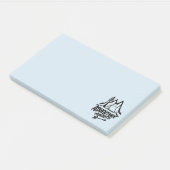 Adventure Awaits Camping Post-it Klebezettel (angewinkelt)
