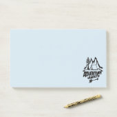 Adventure Awaits Camping Post-it Klebezettel (Auf Schreibtisch)