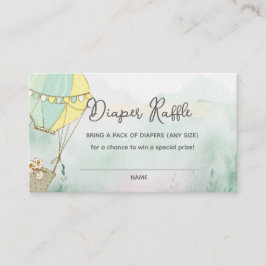 Adventure Awaits Diaper Raffle Begleitkarte