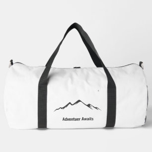 "Adventure Awaits Duffel Bag - Stylish Travel Comp Duffle Bag