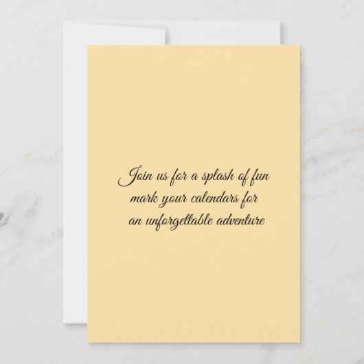 Adventure Awaits Einladung (Rückseite)