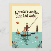 Adventure Awaits Einladung (Vorne/Hinten)