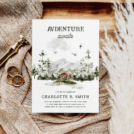 Adventure Awaits Elegantes Brautparty Einladung