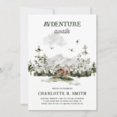 Adventure Awaits Elegantes Brautparty Einladung (Vorderseite)