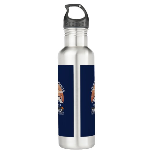 "Adventure Awaits-Exploration the Berges" Design Edelstahlflasche (Rückseite)