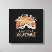 "Adventure Awaits-Exploration the Berges" Design Leinwanddruck (Vorderseite)