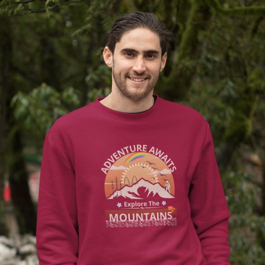 "Adventure Awaits-Exploration the Berges" Design Sweatshirt