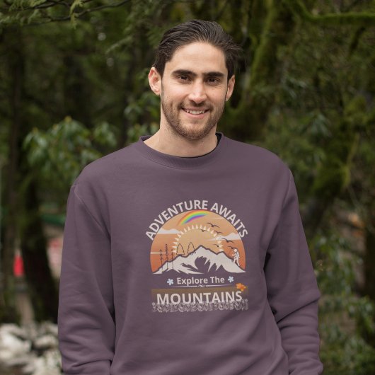 "Adventure Awaits-Exploration the Berges" Design Sweatshirt