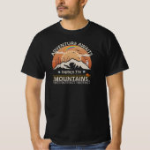 "Adventure Awaits-Exploration the Berges" Design T-Shirt (Vorderseite)