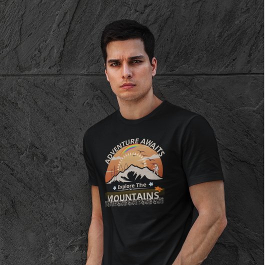 "Adventure Awaits-Exploration the Berges" Design T-Shirt