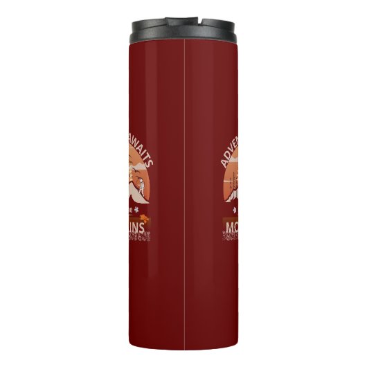 "Adventure Awaits-Exploration the Berges" Design Thermosbecher (Rückseite)