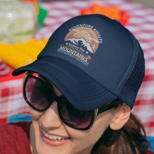 "Adventure Awaits-Exploration the Berges" Design Truckerkappe