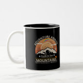"Adventure Awaits-Exploration the Berges" Design Zweifarbige Tasse (Links)