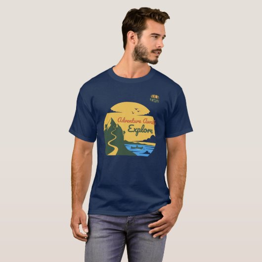 Adventure Awaits: Explore & Enjoy Nature T-Shirt (Vorne ganz)
