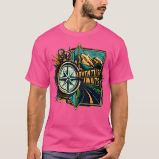 Adventure Awaits - Explorer's Compass 2024 T-Shirt