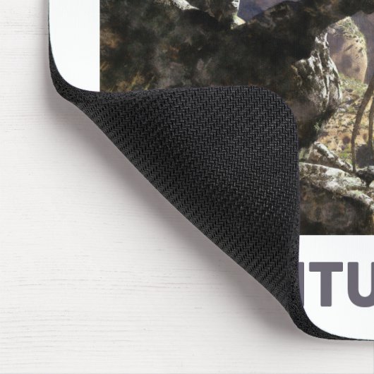 Adventure Awaits. Fantasy landscape Mousepad (Ecke)