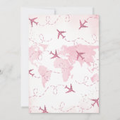 Adventure Awaits Girl Baby Shower Einladung (Rückseite)