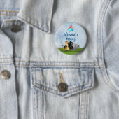 Adventure Awaits - Gorilla Hippo und Meerkat Button (Beispiel)