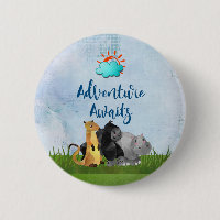 Adventure Awaits - Gorilla Hippo und Meerkat