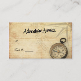 Adventure Awaits Hochzeit Platzkarte