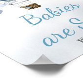 Adventure Awaits Hot Air Ballon Babies sind süß Poster (Ecke)