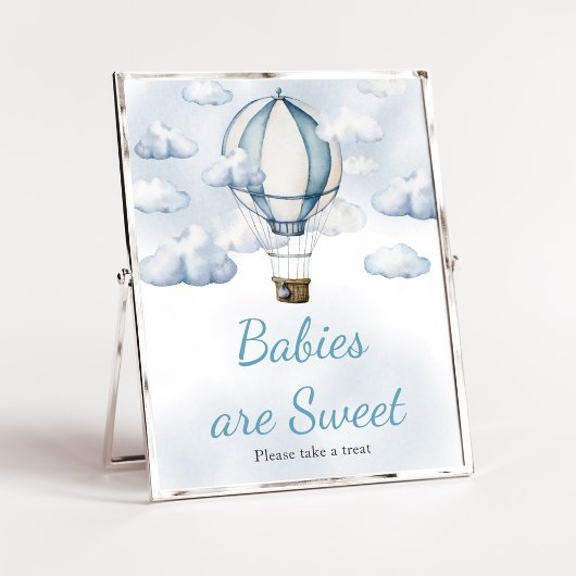 Adventure Awaits Hot Air Ballon Babies sind süß Poster