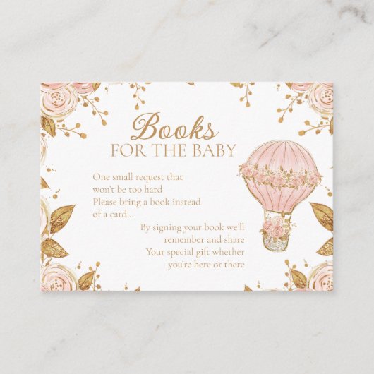 Adventure Awaits Hot Air Ballon Buchanfrage Begleitkarte (Vorderseite)