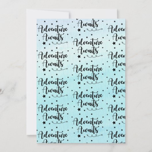 Adventure Awaits Hot Air Ballon Graduation Party Einladung (Rückseite)