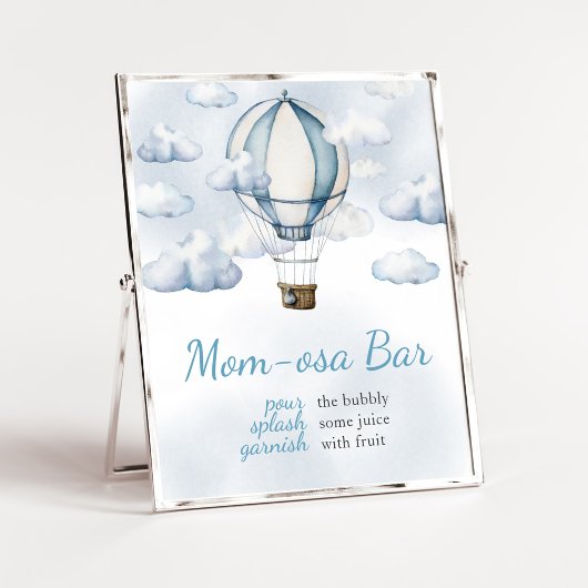 Adventure Awaits Hot Air Ballon Mama Osa Bar Poster