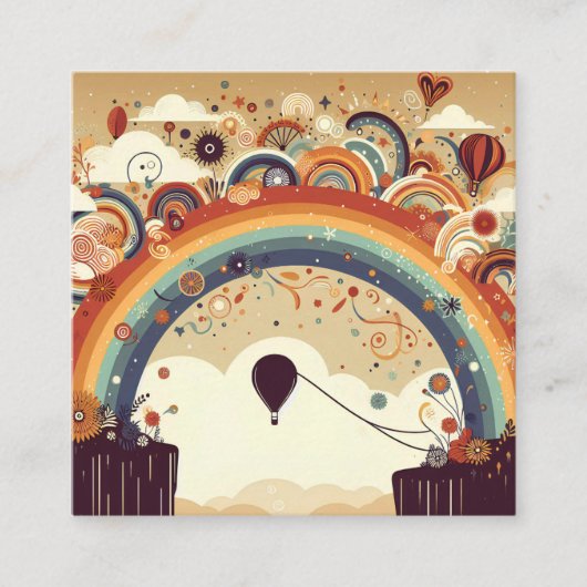 Adventure Awaits Hot Air Ballon Twin Baby Shower Begleitkarte (Vorderseite)