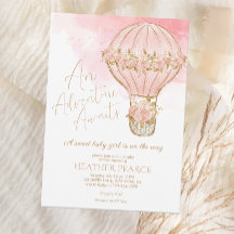 Adventure Awaits Hot Air Balloon Baby Shower