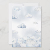 Adventure Awaits Hot Air Balloon Baby Shower Einladung (Rückseite)