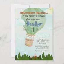 Adventure Awaits Hot Air Balloon Baby Shower