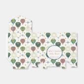Adventure Awaits Hot Air Balloon Baby Shower Geschenkschachtel (Ungefaltet)