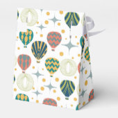 Adventure Awaits Hot Air Balloon Baby Shower Geschenkschachtel (Rückseite)