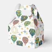 Adventure Awaits Hot Air Balloon Baby Shower Geschenkschachtel (Rückseite)