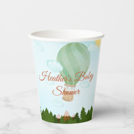 Adventure Awaits Hot Air Balloon Baby Shower Pappbecher